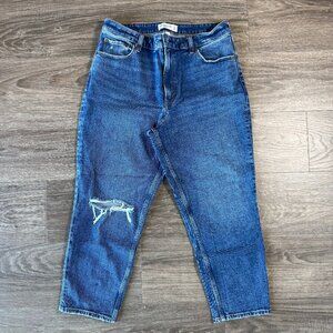 Abercrombie Mom Cropped Curvy High Rise Jeans Size 31